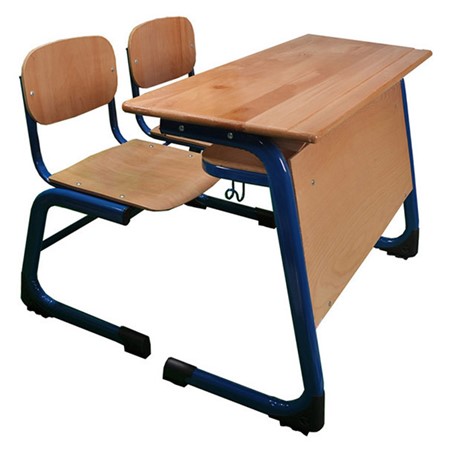 wooden desk for two